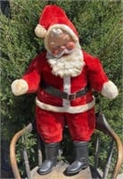 AWESOME STANDING SANTA CLAUSE-STUFFED- RUBBER FACE