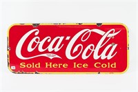 COCA-COLA SOLD HERE SSP KICK PLATE SIGN