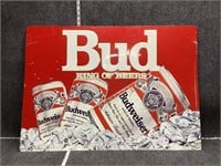 Budweiser Metal sign