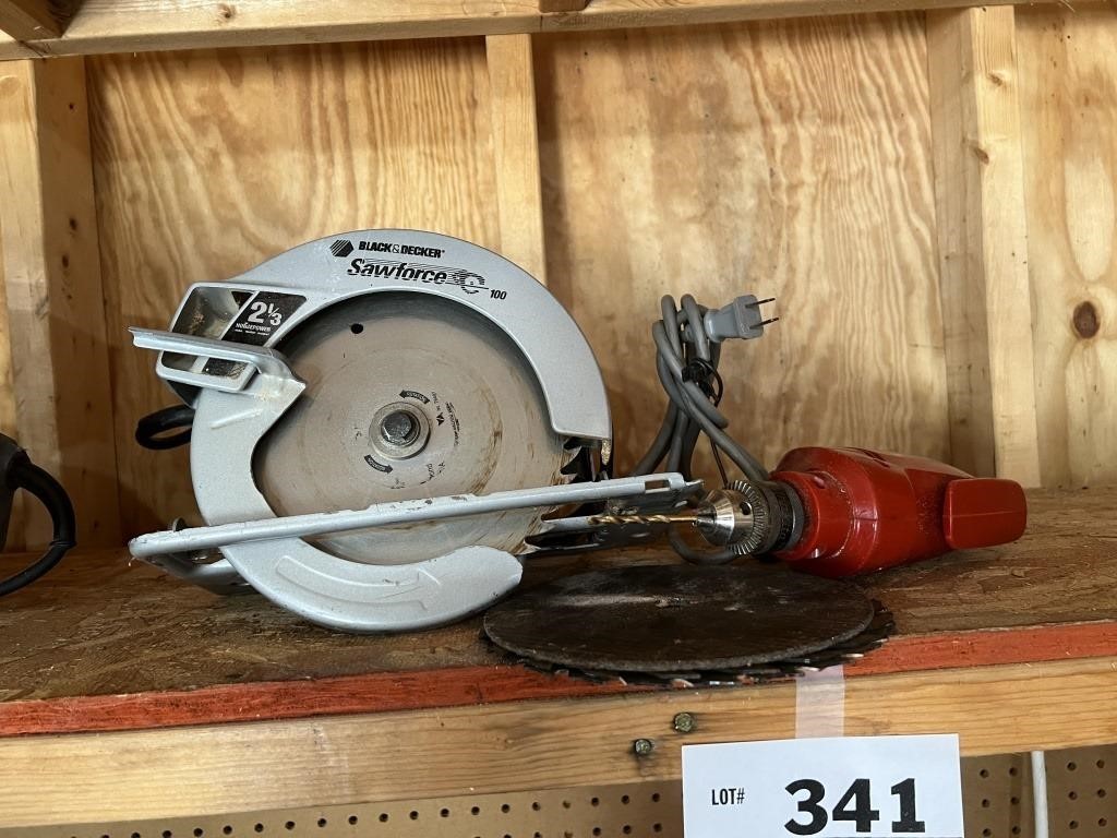 HANDSAW AND DRILL LOT