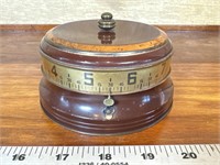 1930s tape measure alarm clock by LUX