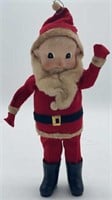 VINTAGE SANTA-CANVAS FACE-APPROX. 10 INCHES
