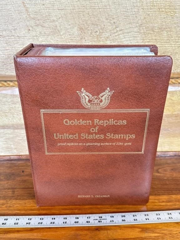 22k Golden United States stamp book