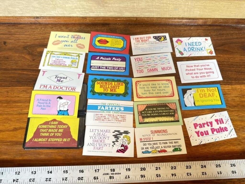 Wallet with funny cards