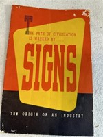 1950 Signs Origin of An Industry Book
