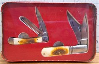 S&D leopard handcrafted knife set