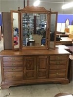 Pennsylvania House Wood Dresser with Mirror