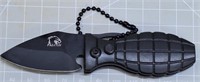 puch button Falcon grenade knife Keychain