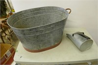 Galvonized Bucket & Grain Scoop