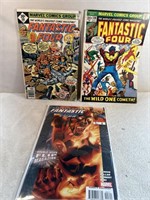 Lot Of 3 Fantastic Four Comic Books 2 Vintage