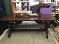 Unique Wood Horse Table