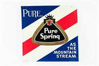 PURE SPRING EMBOSSED SST SIGN