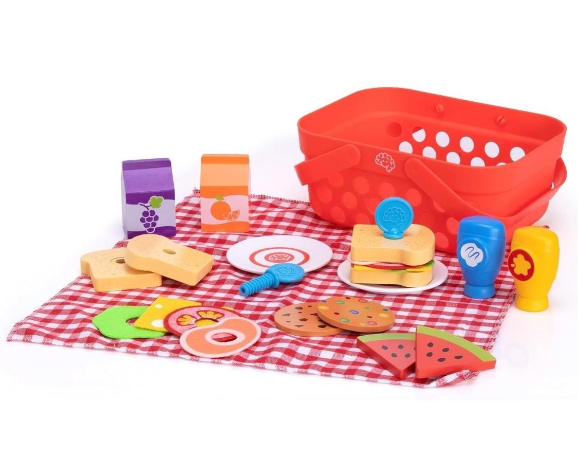 Fat Brain Toys Pretendables Picnic Basket Set