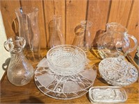 Miscellaneous Crystal glass dishes oil lamp