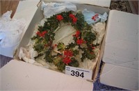 Vintage Crystalin Christmas Wreath
