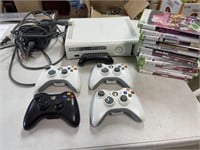 Original Model Xbox 360 W/4 Controllers 13 Games