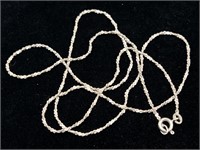 925 Sterling Box Chain Necklace - Silver