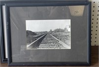 Railroad Track Framed Picture 13x17
