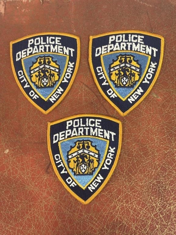 New York City Police Shoulder Patch Lot