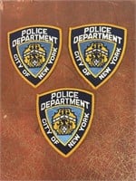 New York City Police Shoulder Patch Lot