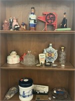 Vintage to antique collectibles. Shelf NOT