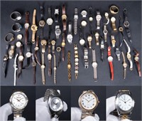 Large Vintage Wristwatch Collection Lot Over 50