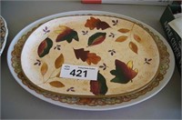 Harvest Platter / Vintage Melamine Turkey Platter