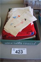 Vintage Pin Up Girl Linen Towels Lot