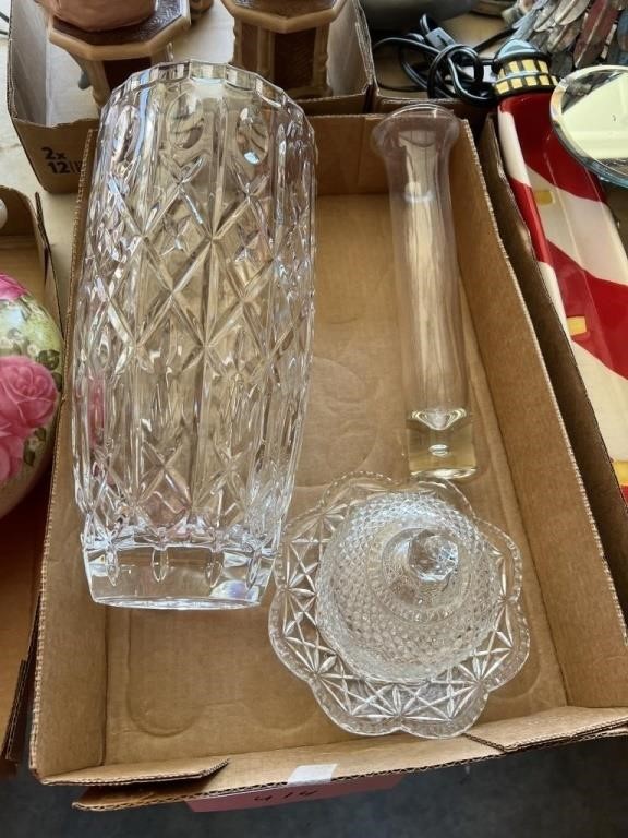 STAMPED GLASS VASE AND MORE