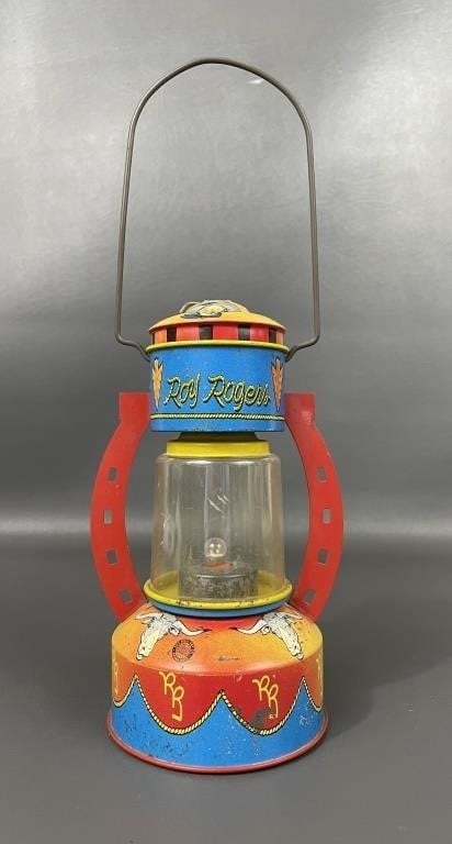 Ohio Art Roy Rogers Tin Litho Lantern Toy