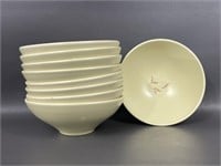 Nine Russel Wright By Knowles Bowls