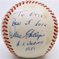 Palermo & Phillips Signed 83 World Series Ball