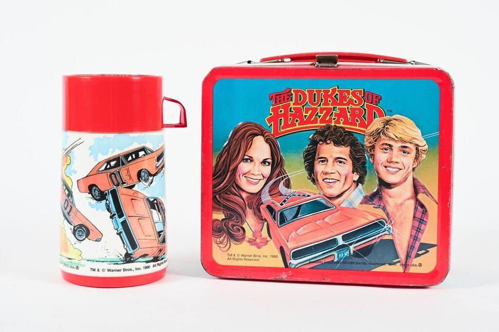 1980 THE DUKES OF HAZZARD TIN LUCH PAIL W/ THERMOS