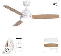 Ceiling Fan with Light Remote Control 48" -READ