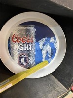 plastic Coors light display platter