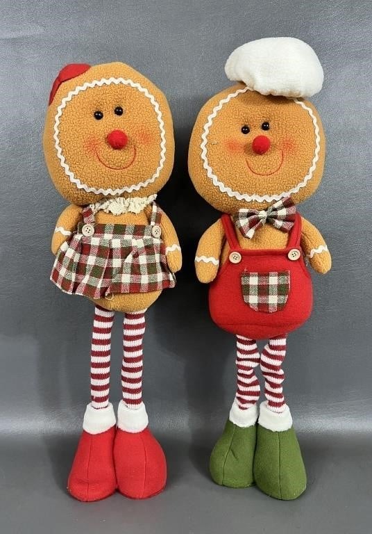 Gingerbread Boy and Girl Christmas Decor