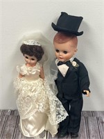 Bride and groom dolls