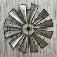 Metal Windmill Wall Decor