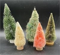 BOTTLE BRUSH CHRISTMAS TREES-5 PCS