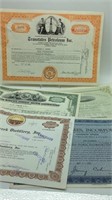 Vintage Stock Certificate lot of 5