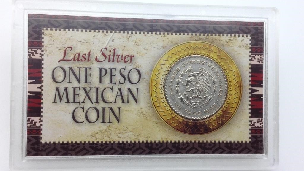 Last Silver One Peso Mexican Coin