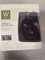 1500 W compact heater fan