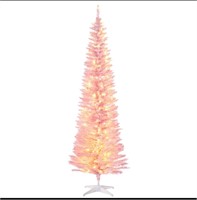 7ft Pencil Christmas Tree, Slim Artificial