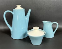 Cameron Clay Pottery Coffee Pot, Creamer & Sugar