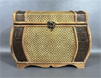 Wooden Weave Chest Box