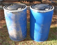 two barrels w removable lids