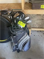 SET OF RYX LEFT HANDED GOLF CLUBS WITH BAG