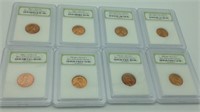 BU Lincoln Cents lot of 8