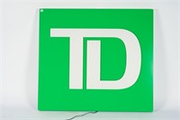 TD BANK LIGHTED SIGN
