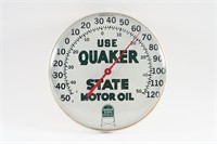 USE QUAKER STATE MOTOR OIL WALL THERMOMETER